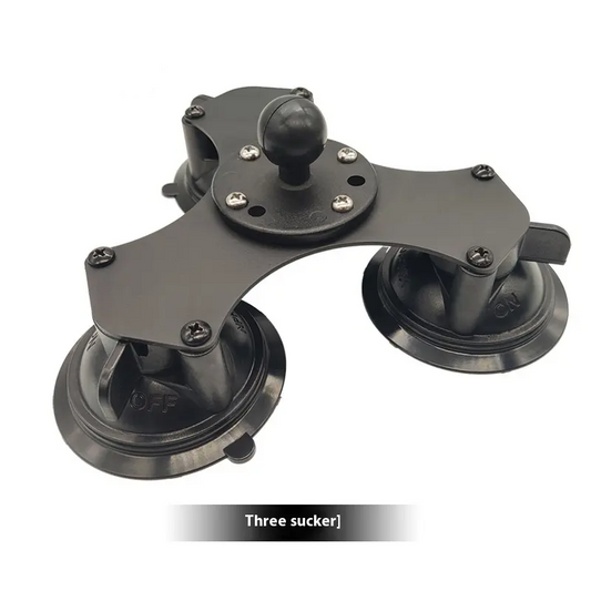 Triple suction cup mount