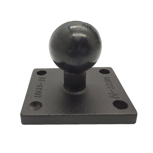 Flat square ball mount