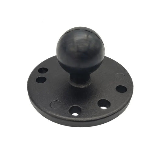 Flat circle ball mount