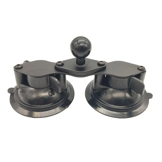Double suction cup mount